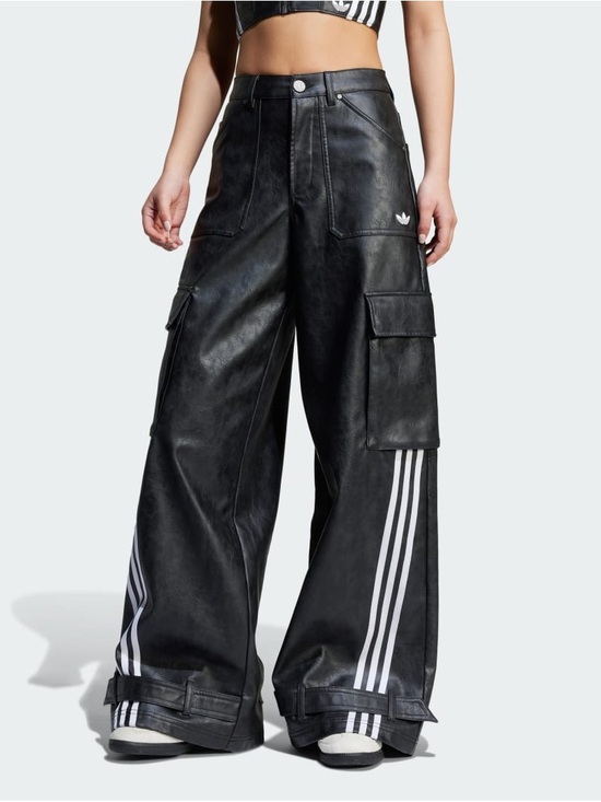 adidas Pants - Nwt Adidas Adilenium Season 3 Vintage Faux Leather Pants sz 30
